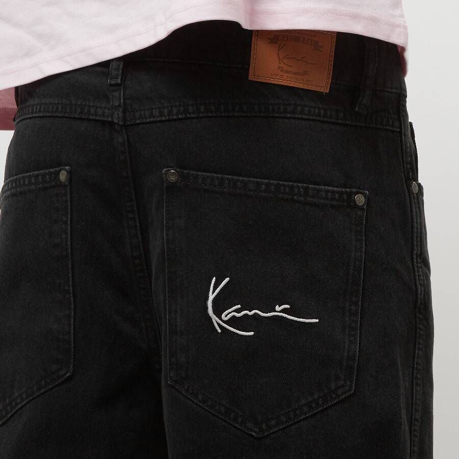Karl Kani Small Signature Baggy Five Pocket Denim Spijkerbroeken Kleding vintage black maat: 32 beschikbare maaten:28 30 32 34 36 38