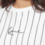Karl Kani Small Signature Essential Pinstripe Os Tee T-shirts Kleding white black maat: L beschikbare maaten:XS S M L - Thumbnail 3