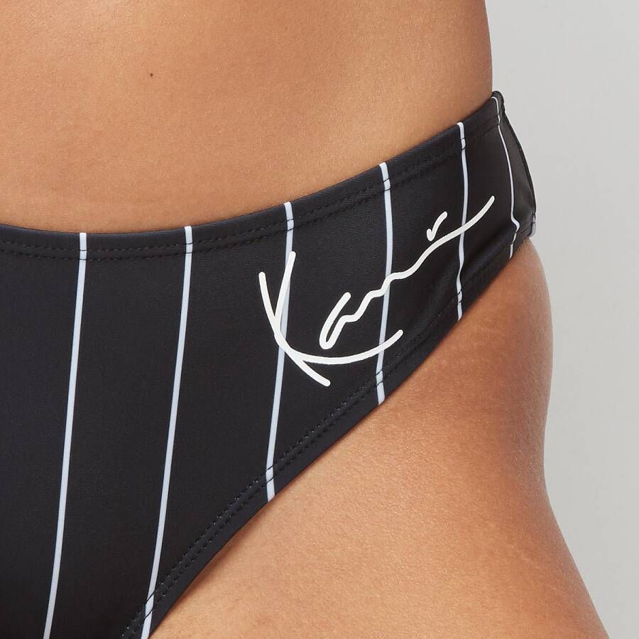 Karl Kani Small Signature Pinstripe Bikini Bottom Bikini's & Badpakken Kleding black white maat: XS beschikbare maaten:XS