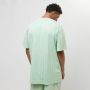 Karl Kani Groene Pinstripe Logo T-shirt Green Heren - Thumbnail 6