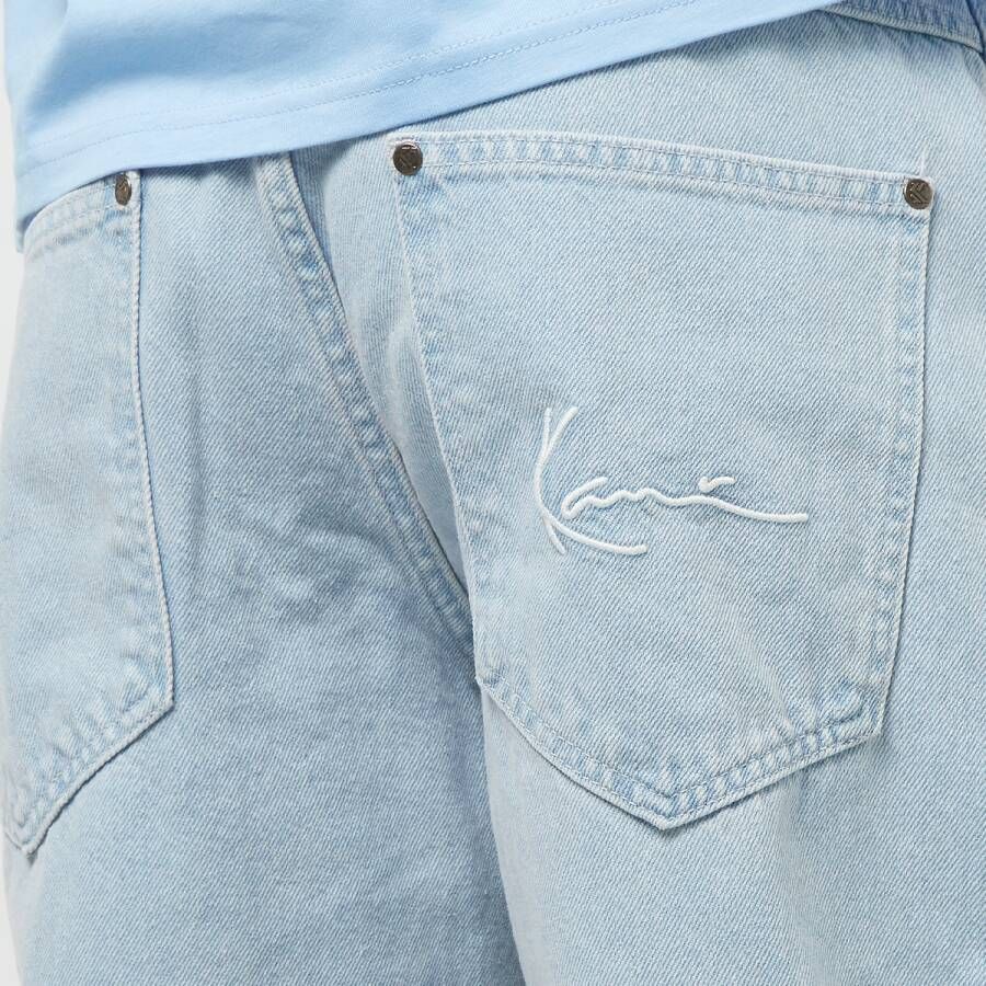 Karl Kani Small Signature Tapered Five Pocket Denim Spijkerbroeken Kleding bleached blue maat: 30 beschikbare maaten:28 30 32 34 36