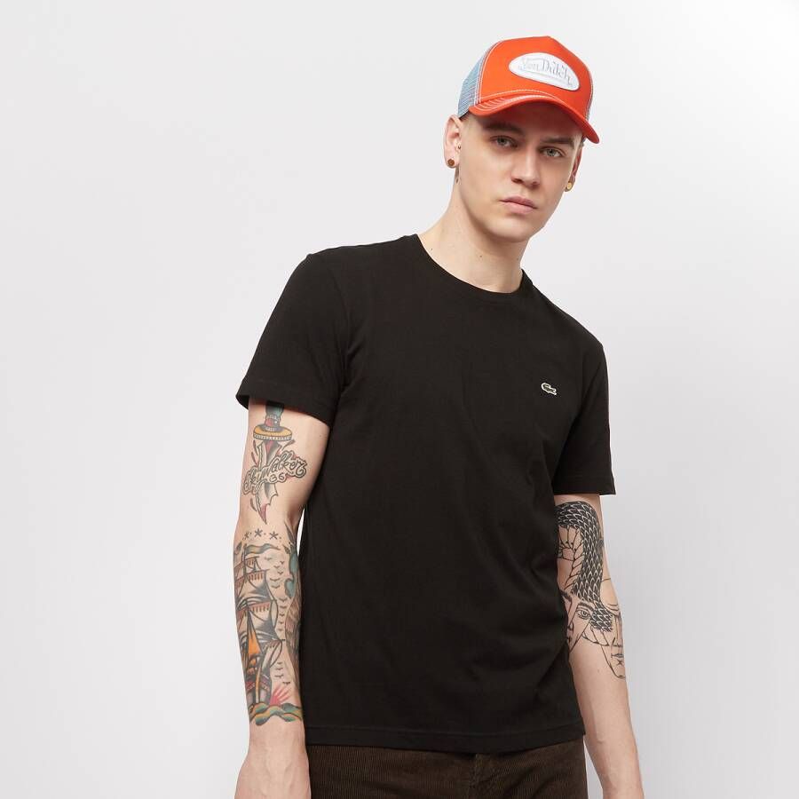 Lacoste Short Sleeved Crew Neck T-shirts Kleding black maat: S beschikbare maaten:S M L XL XXL