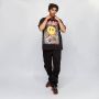 Market Smiley Print Zwart Tee Katoenen T-shirt Multicolor Heren - Thumbnail 4
