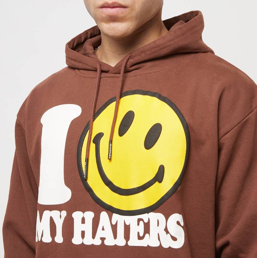 MARKET Smiley Haters Hoodie Hoodies Kleding acorn maat: XL beschikbare maaten:S M XL