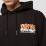 Market Zwarte Soundwave Hoodie met Kangoeroezak Black Heren - Thumbnail 3