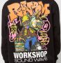 Market Zwarte Soundwave Hoodie met Kangoeroezak Black Heren - Thumbnail 4