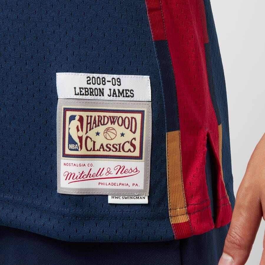 Mitchell & Ness Nba Swingman Jersey Cleveland Cavaliers 2008-09 Lebron James Jersey's Kleding navy maat: M beschikbare maaten:S M L XL