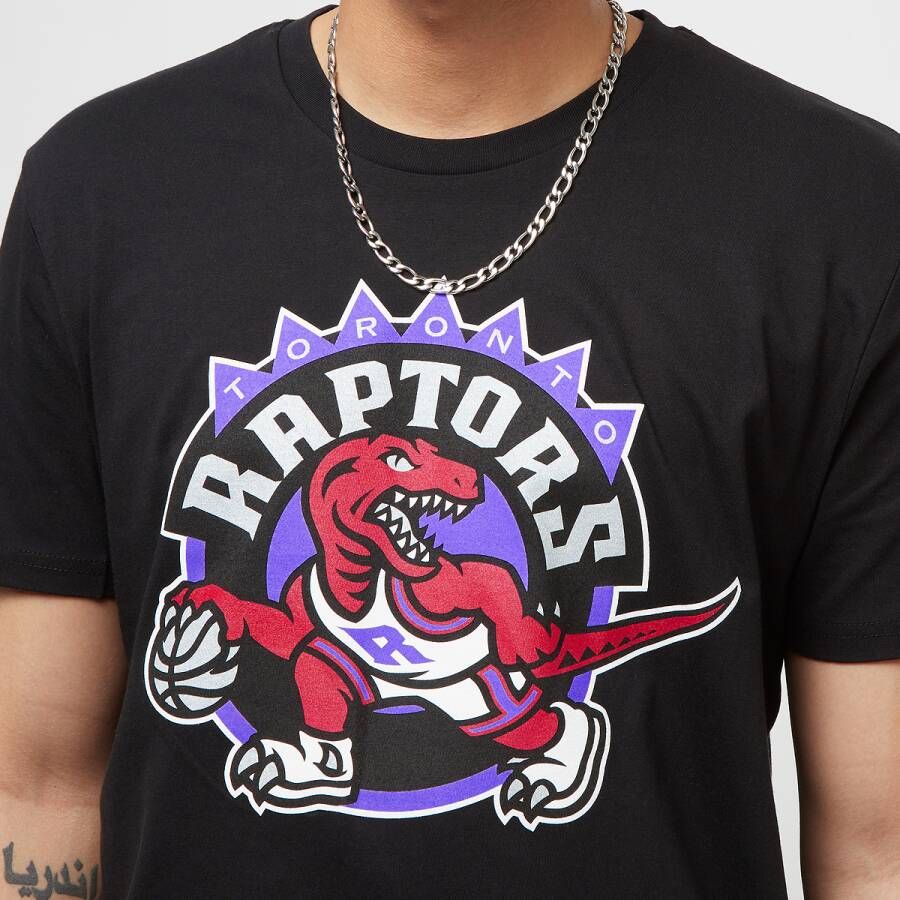 Mitchell & Ness Nba Team Logo Tee Toronto Raptors T-shirts Kleding Black maat: S beschikbare maaten:S