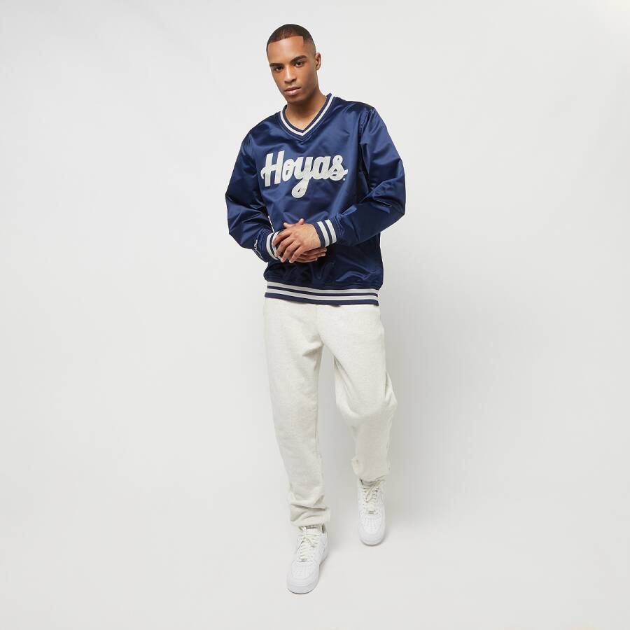 Mitchell & Ness Ncaa Georgetown University Primetime Lw Satin Jacket College Jassen Kleding navy maat: S beschikbare maaten:S M L