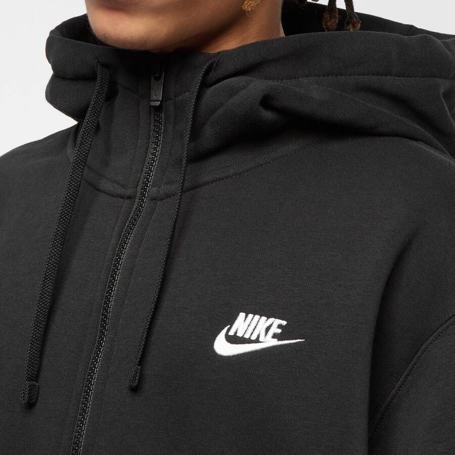Nike Club Hoodie Full Zip Hooded vesten Kleding black black white maat: XL beschikbare maaten:S M L XL XS XXL