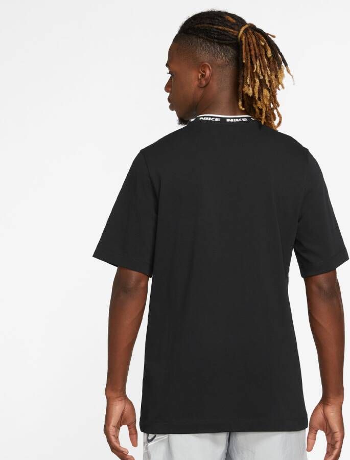 Nike Club Lbr Shortsleeve Top T-shirts Kleding black white maat: M beschikbare maaten:M
