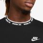 Nike Club Lbr Shortsleeve Top T-shirts Kleding black white maat: XL beschikbare maaten:XS S M XL - Thumbnail 7