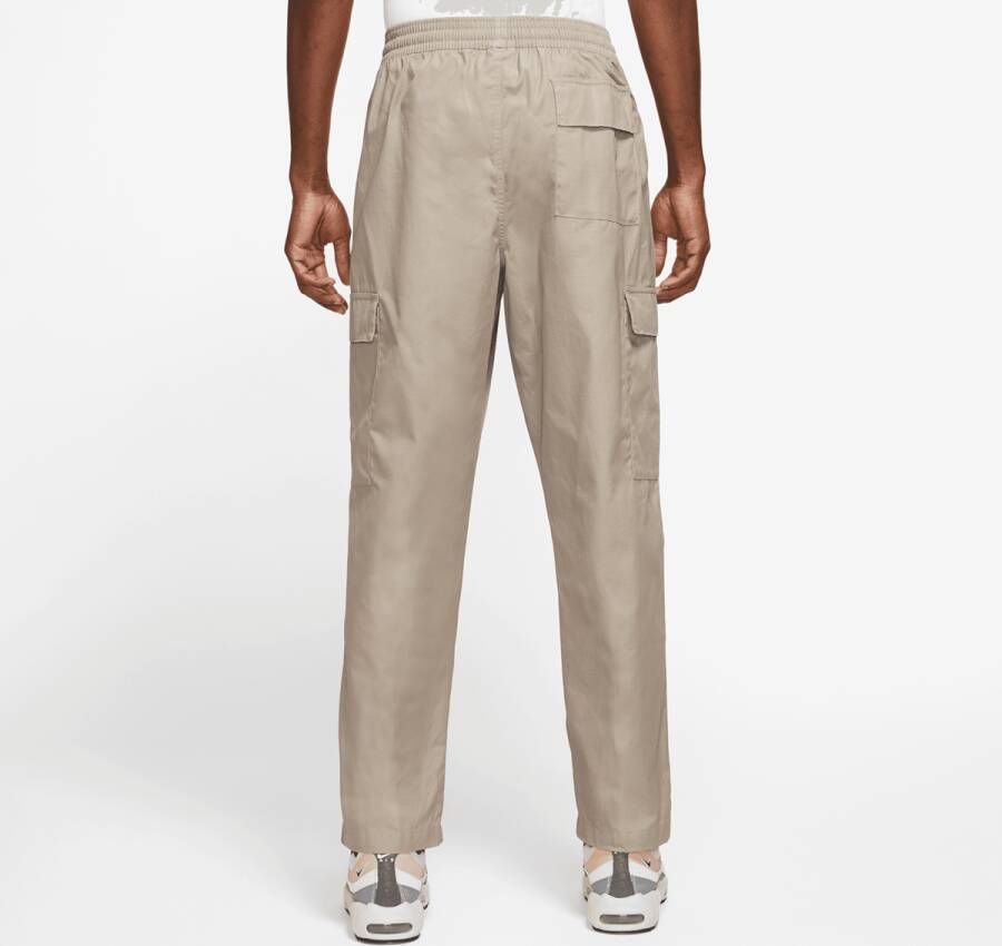 Nike Club Woven Cargo Pants Trainingsbroeken Kleding khaki white maat: S beschikbare maaten:S M L XL
