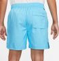 Nike Club Woven Lined Flow Short Sportshorts Kleding baltic blue white maat: XXL beschikbare maaten:L XL XXL - Thumbnail 3