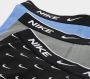 Nike Everyday Cotton Stretch Trunk (3 Pack) Boxershorts Kleding swoosh print cool grey blue maat: XS beschikbare maaten:XS S M L XL - Thumbnail 6