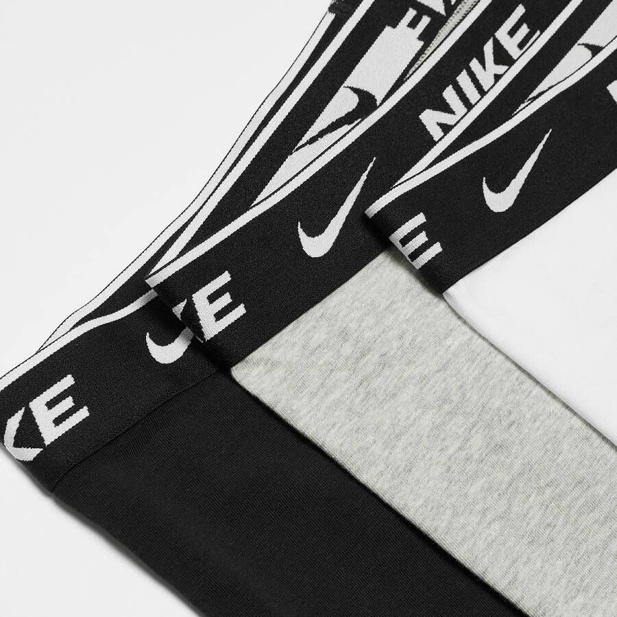 Nike Everyday Cotton Stretch Trunk (3 Pack) Boxershorts Kleding white grey heather black maat: XS beschikbare maaten:XS S