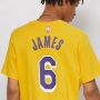 Nike LeBron James Lakers T-shirt Yellow Heren - Thumbnail 4