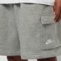 Nike Nsw Club Bb Cargo Short Sportshorts Kleding dk grey heather matte silver white maat: L beschikbare maaten:L XL - Thumbnail 15
