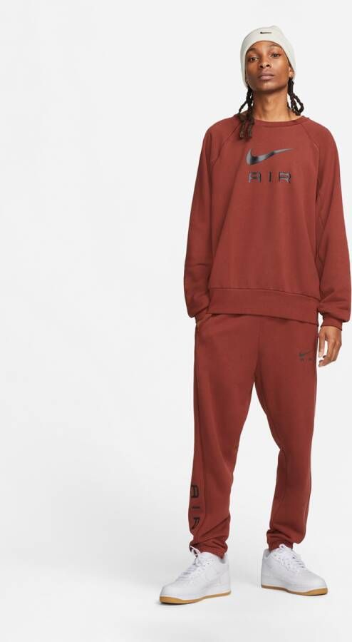 Nike Sportswear Air French Terry Crew Sweaters Kleding oxen brown black maat: S beschikbare maaten:S