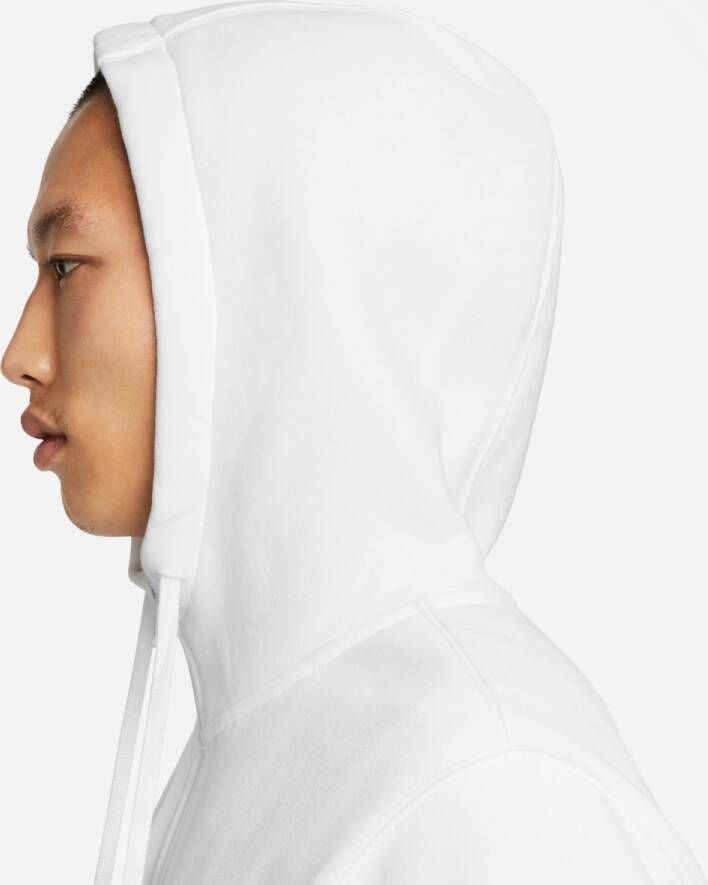 Nike Sportswear Club Fleece Full-zip Hoodie Hooded vesten Kleding white white black maat: L beschikbare maaten:L XL XXL