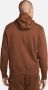 Nike Fleece Hoodie met Trekkoordcapuchon Brown Heren - Thumbnail 3