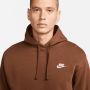 Nike Fleece Hoodie met Trekkoordcapuchon Brown Heren - Thumbnail 4