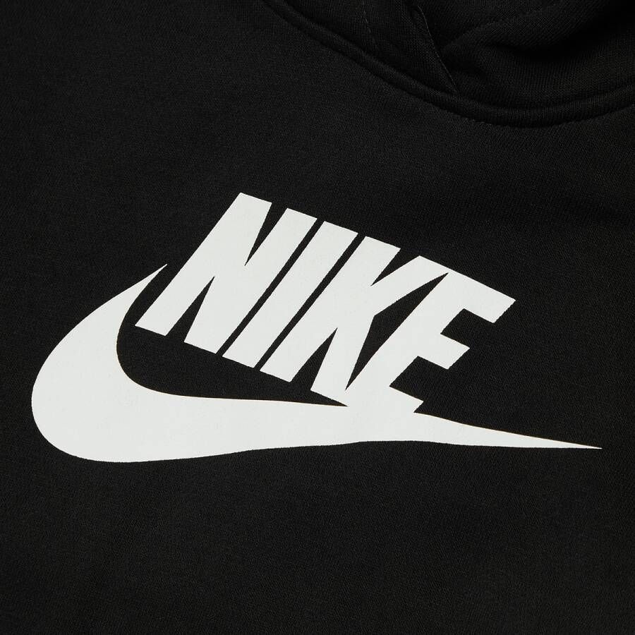 Nike Sportswear Club French Terry Cropped Hoodie Hoodies Kleding black white maat: XS beschikbare maaten:XS