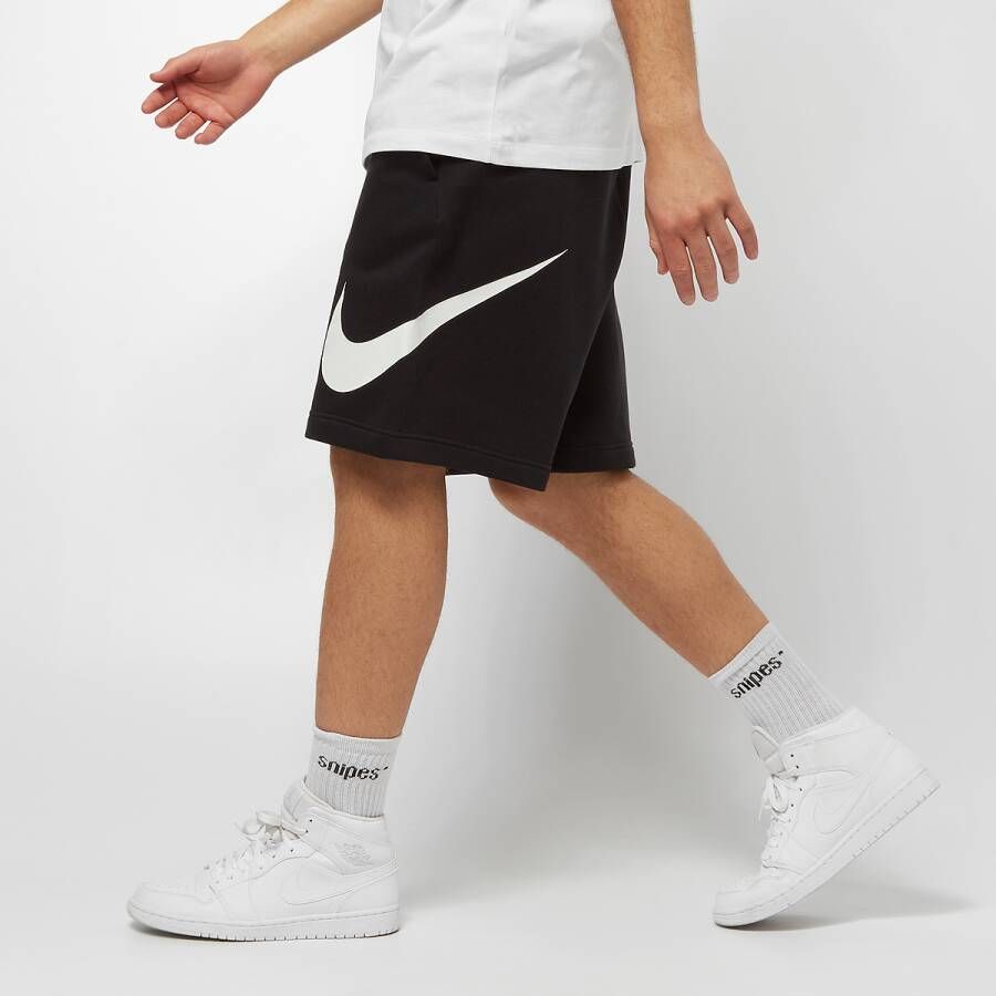 Nike Sportswear Club Graphic Shorts Sportshorts Kleding black white white maat: L beschikbare maaten:S L