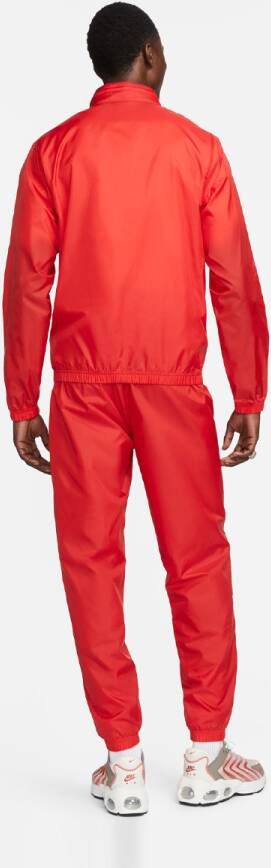 Nike Sportswear Club Lined Woven Track Suit Trainingspakken Kleding university red white maat: S beschikbare maaten:S M L