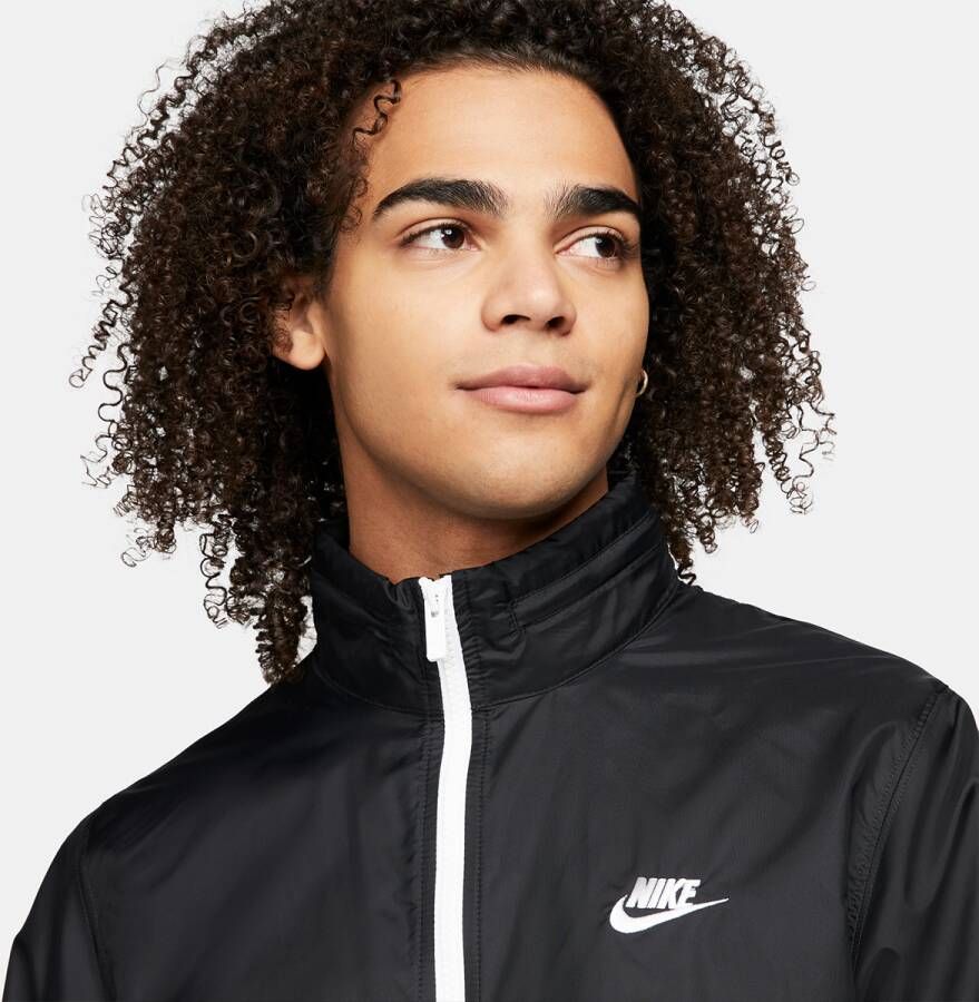 Nike Sportswear Club Lined Woven Track Suit Trainingspakken Kleding black white maat: M beschikbare maaten:S M L XL