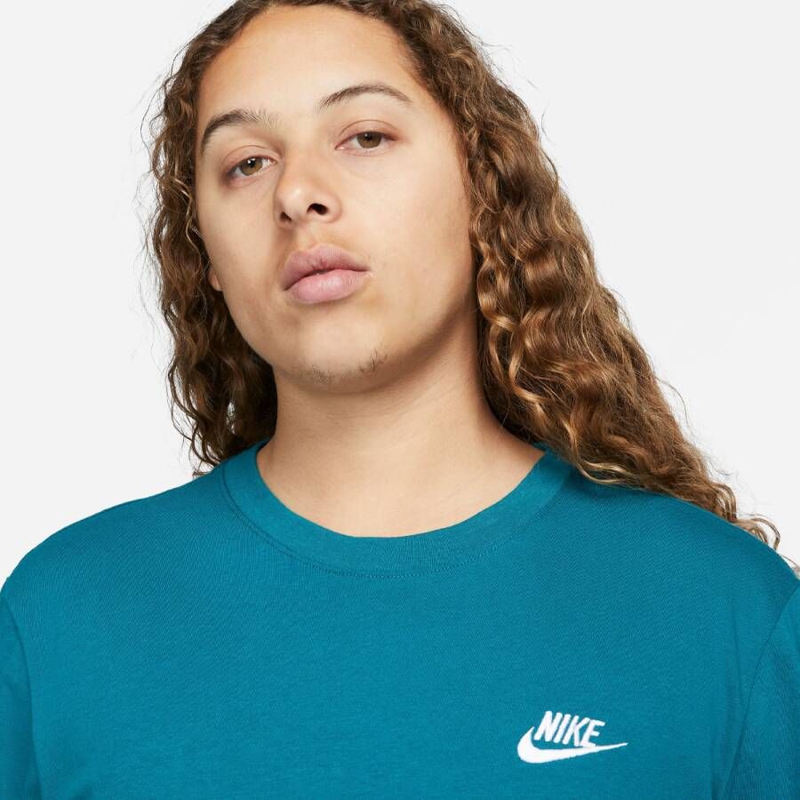 Nike Sportswear Club Tee T-shirts Heren geode teal maat: XS beschikbare maaten:XS S M