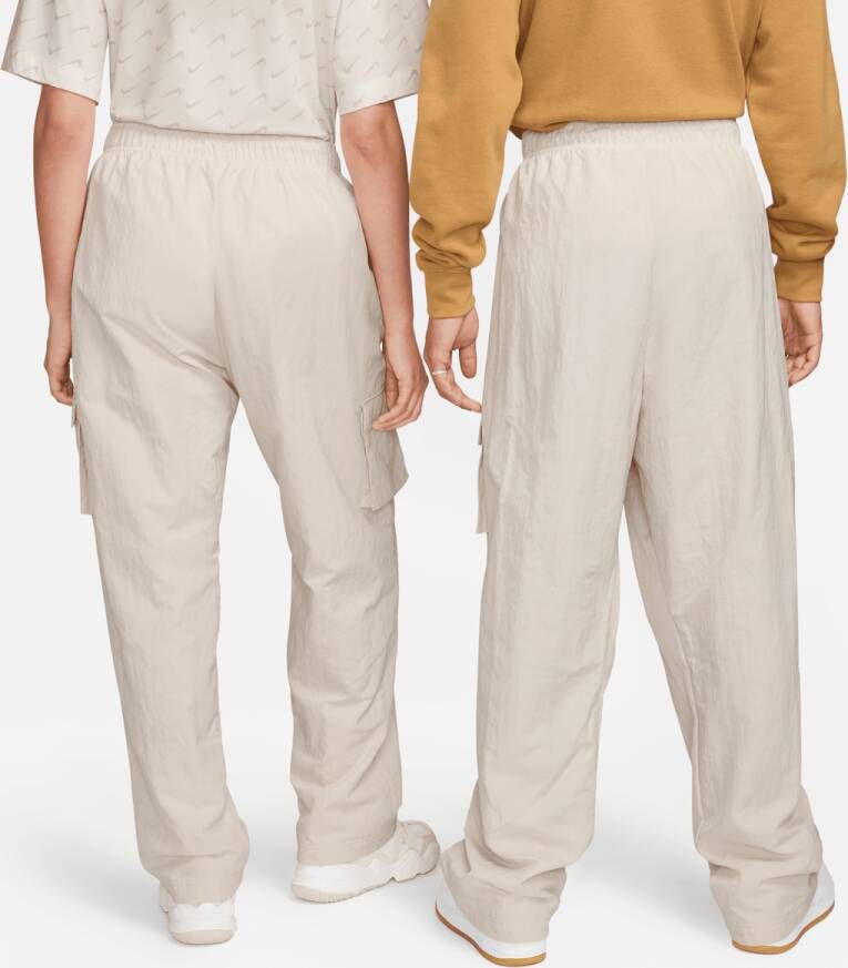 Nike Sportswear Essential High-rise Woven Cargo Pants Cargobroeken Kleding lt orewood brn sail maat: S beschikbare maaten:S L