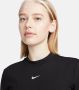 Nike Sportswear Essential Midi Dress Jurken Kleding black white maat: L beschikbare maaten:XS S M L - Thumbnail 3