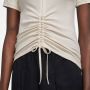 Nike Sportswear Essentials Ribbed Short-sleeve Mod Cropped Top T-shirts Kleding lt orewood brn sail maat: XS beschikbare maaten:XS S M L XL - Thumbnail 7