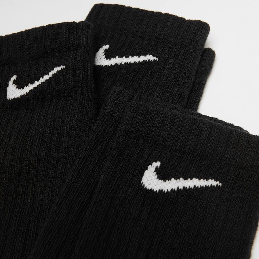Nike Sportswear Everyday Essential Crew Socks (3 Pack) Lang Kleding black white maat: 39-42 beschikbare maaten:39-42 43-46