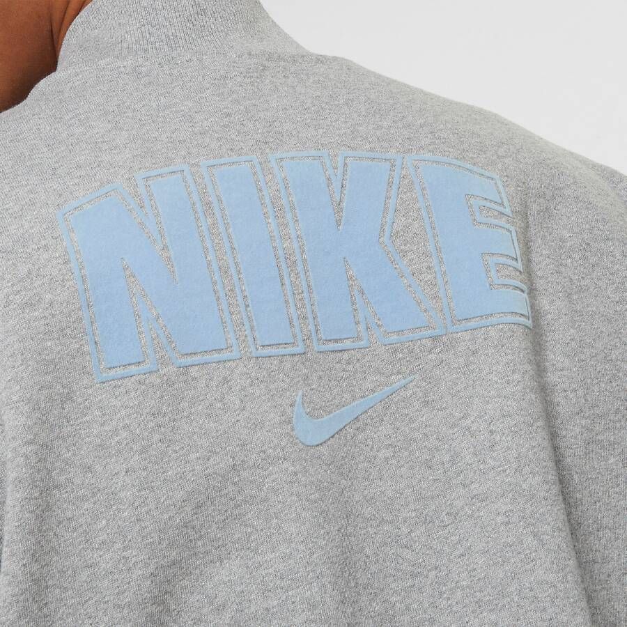 Nike Sportswear Fleece Varsity Jacket College Jassen Kleding dk grey heather light bone maat: S beschikbare maaten:S