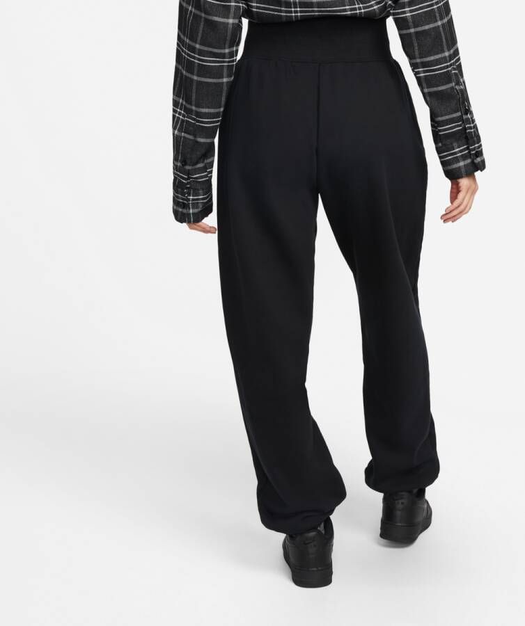 Nike Sportswear Phoenix Fleece High-waisted Oversized Sweatpants Trainingsbroeken Dames black sail maat: S beschikbare maaten:S M L XL