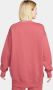 Nike Sportswear Phoenix Fleece Oversized sweatshirt van fleece voor dames Rood - Thumbnail 3