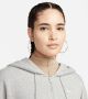 Nike Oversized fleecehoodie met rits over de hele lengte voor dames Sportswear Phoenix Fleece Dark Grey Heather Sail- Dames Dark Grey Heather Sail - Thumbnail 3