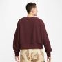 Nike Sportswear Plush Mod Crop Crew-neck Sweatshirt Sweaters Kleding burgundy crush black maat: M beschikbare maaten:XS S M L XL - Thumbnail 2