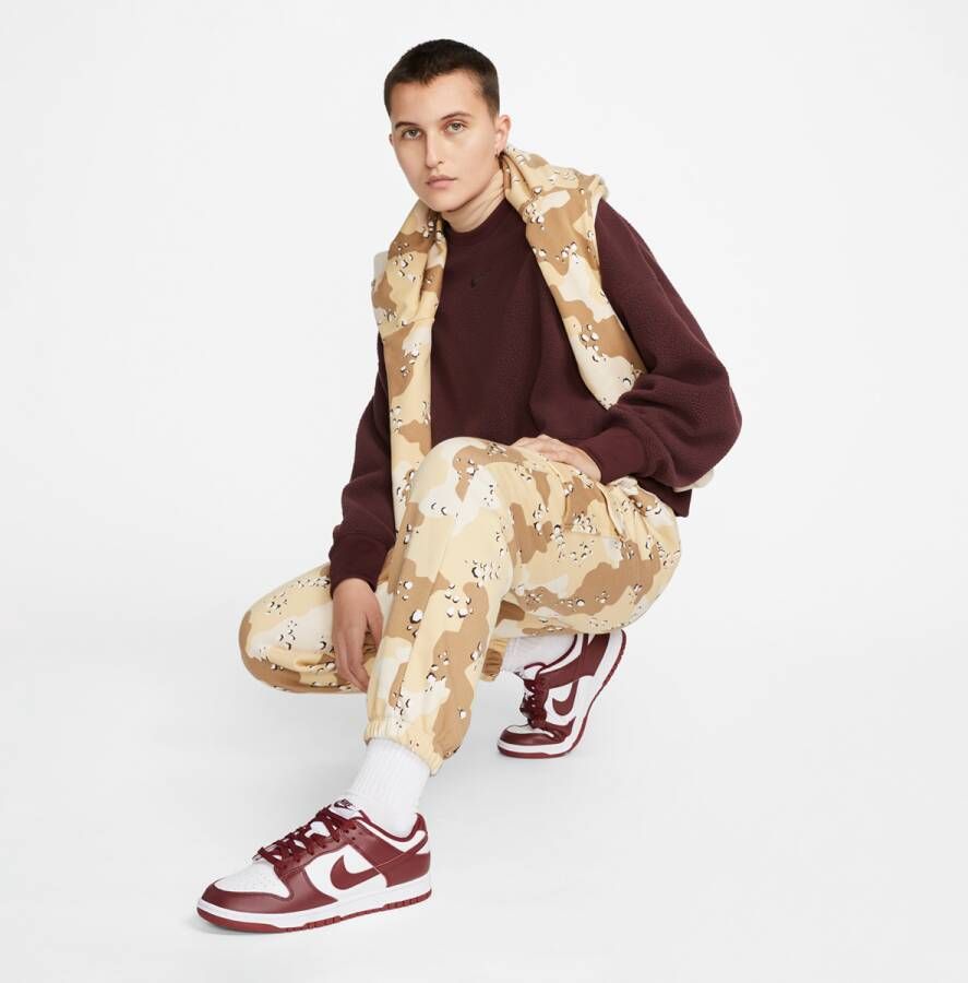 Nike Sportswear Plush Mod Crop Crew-neck Sweatshirt Sweaters Kleding burgundy crush black maat: S beschikbare maaten:XS S L XL