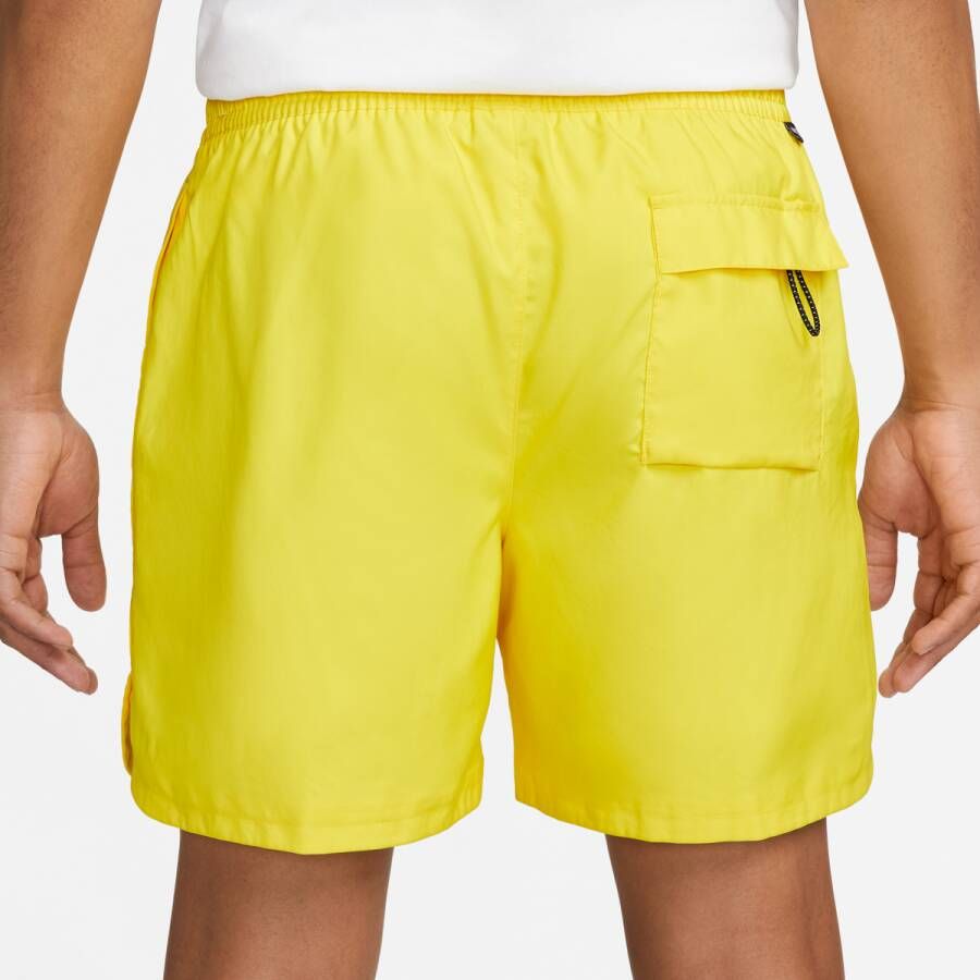 Nike Sportswear Sport Essentials Woven Lined Flow Shorts Sportshorts Kleding opti yellow white maat: S beschikbare maaten:S L XL