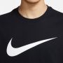 Nike Sportswear Tee Icon Swoosh T-shirts Kleding black white maat: L beschikbare maaten:S L - Thumbnail 2