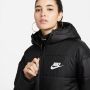 Nike Parka met synthetische vulling en capuchon voor dames Sportswear Therma-FIT Repel Black Black White- Dames Black Black White - Thumbnail 6