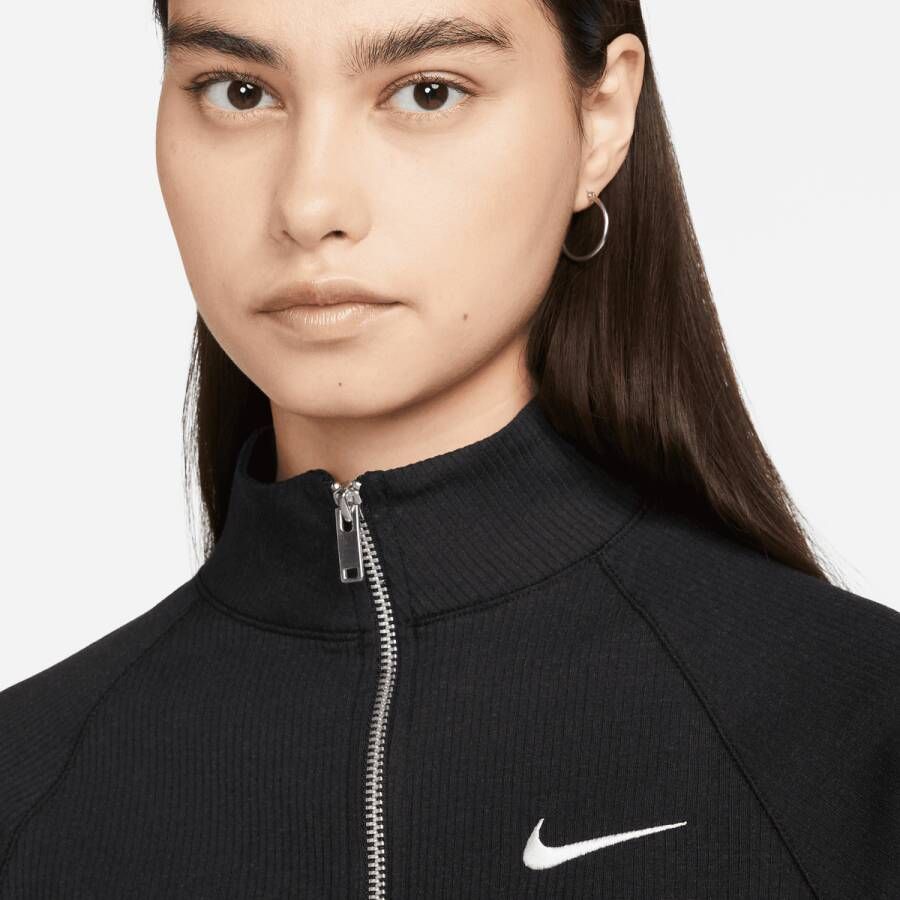 Nike Sportswear Trend Jacket Hooded vesten Kleding black white maat: XS beschikbare maaten:XS L