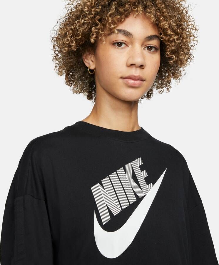 Nike Sportswear Dance T-shirt T-shirts Kleding black maat: XS beschikbare maaten:XS