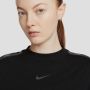 Nike Sportswear Tape Zwart T-Shirt Black Dames - Thumbnail 3