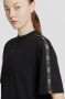 Nike Sportswear Tape Zwart T-Shirt Black Dames - Thumbnail 4