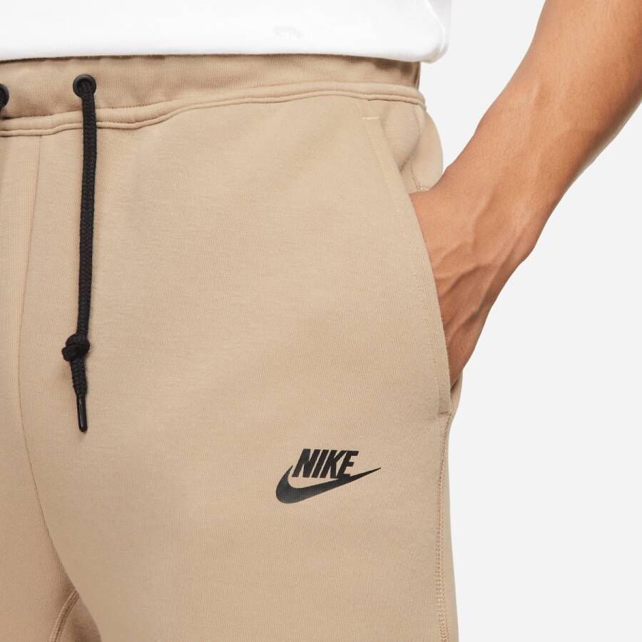 Nike Tech Fleece Slim Fit Jogger Sweatpants Trainingsbroeken Heren khaki black maat: XS beschikbare maaten:XS S M L XL