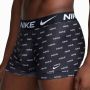 Nike Trunk (3 Pack) Boxershorts Kleding LOGO PRINT COOL GREY BLACK maat: XS beschikbare maaten:XS S M L XL - Thumbnail 6